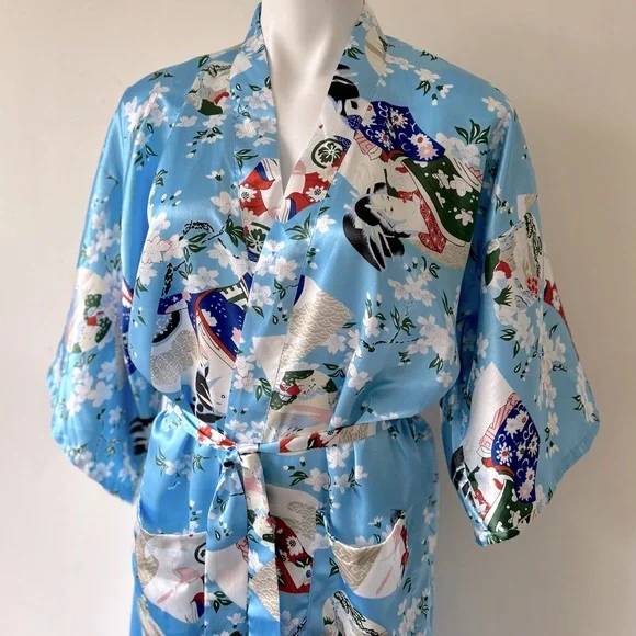 Whitby Intimates Sleepwear Whitby Kimono Style Satin